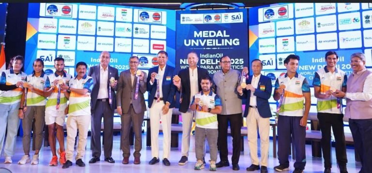 World Para Athletics Championships के लिए मेडल्स का किया अनावरण