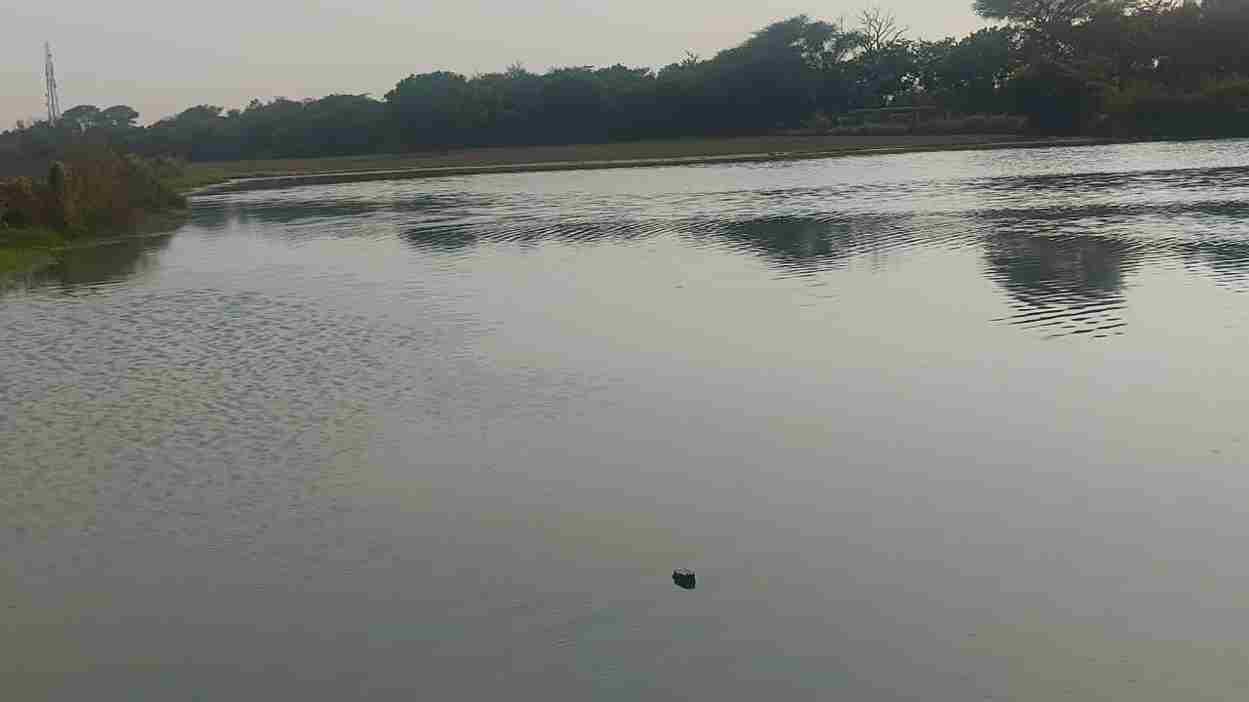 साहबी बैराज में छोड़ा गया दूषित पानी बना संकट, खलियावास के 50 एकड खेत जलमग्न