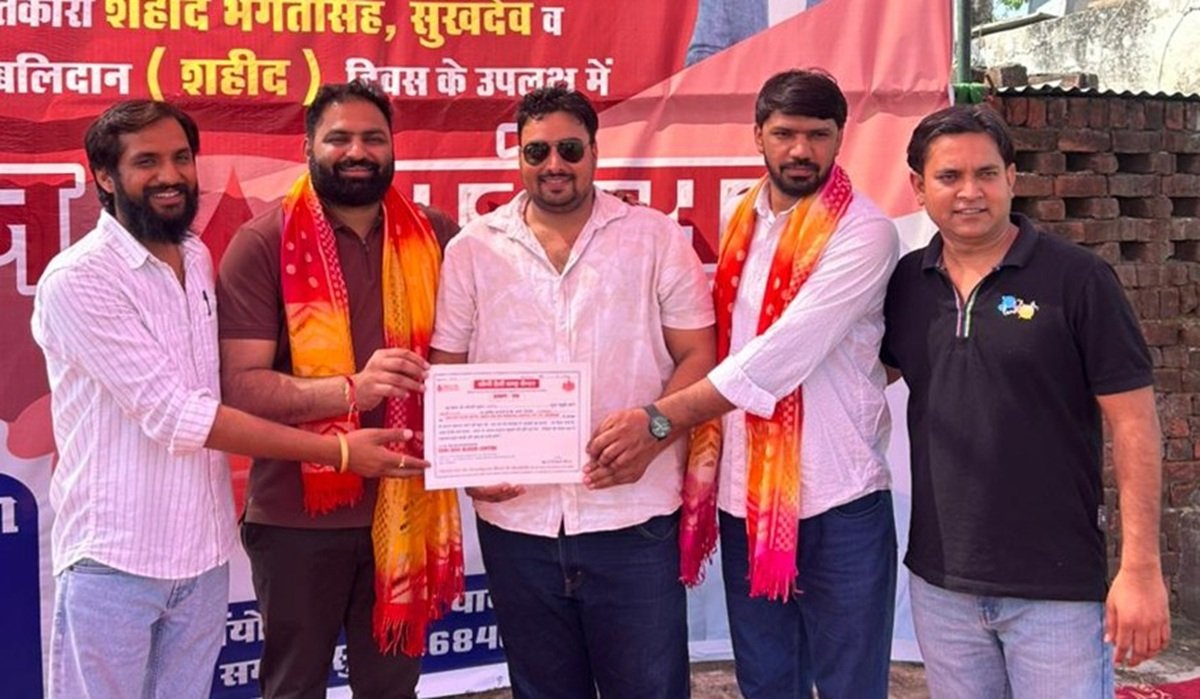 Dharuhera News: रक्तदान से बढ़कर कोई दान नहीं: मुकेश कापड़ीवास