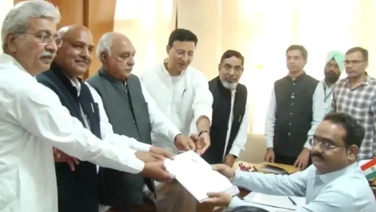 हरियाणा राज्यसभा चुनाव नामांकन का अंतिम दिन, भाजपा के संजय भाटिया और कांग्रेस के कर्मवीर सिंह बौद्ध ने भरा पर्चा