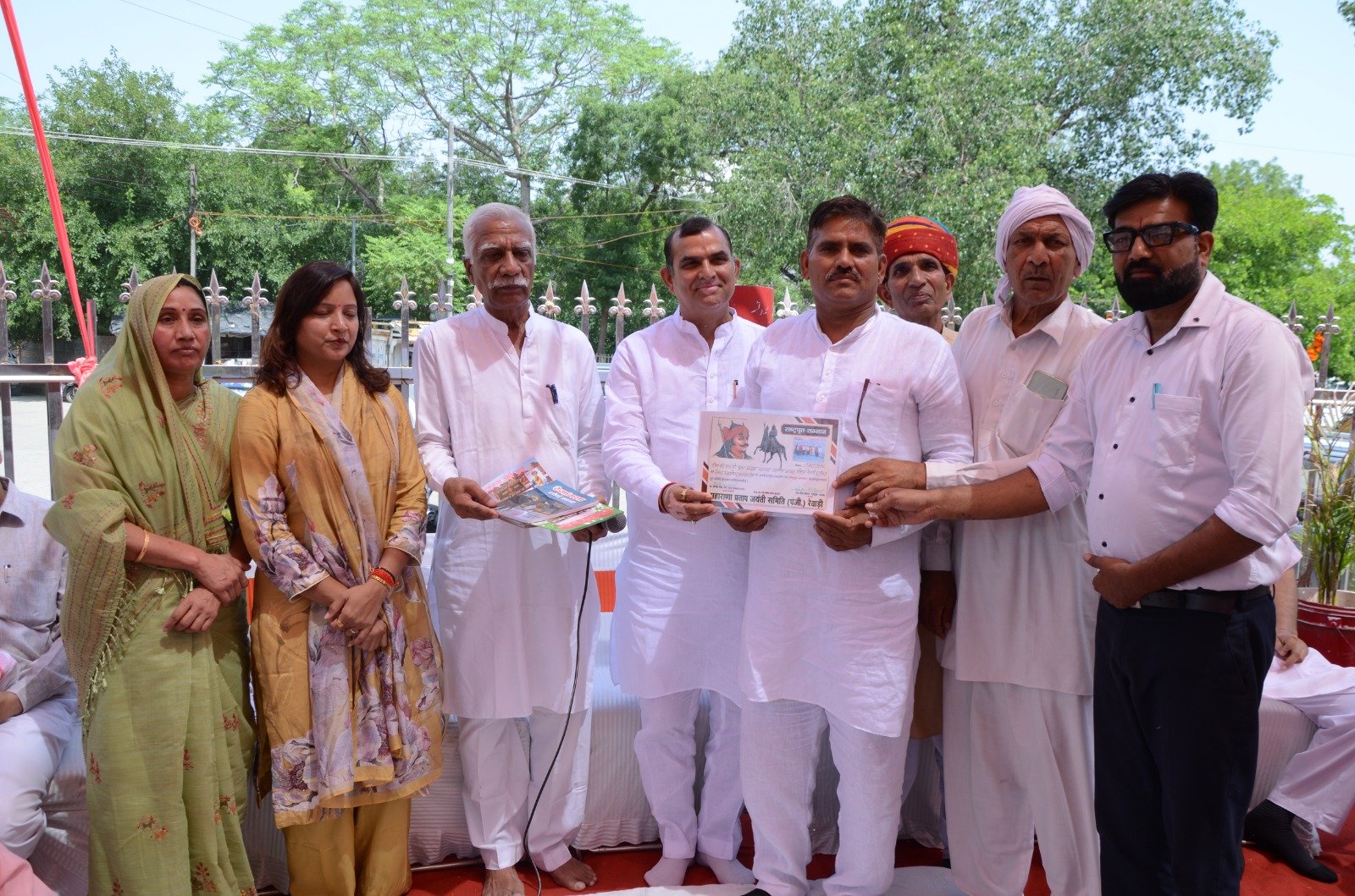 रेवाड़ी में महाराणा प्रताप जयंती समारोह: विश्व शांति के लिए हुआ वैदिक यज्ञ, समाजसेवियों और संगठनों को किया समानित