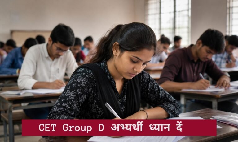 CET ग्रुप-डी अभ्यार्थी ध्यान दें! आवेदन में गलती सुधारने का आखिरी मौका, इस दिन से खुलेगा करेक्शन पोर्टल