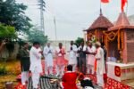 धारूहेड़ा: नंदू गोशाला में हनुमान प्रतिमा अनावरण आए अतिथि