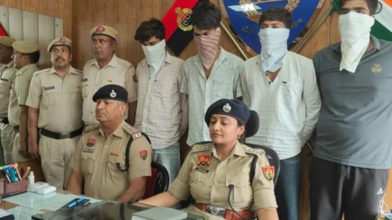 रेवाड़ी में फिल्मी स्टाईल में थी केब चालक से लूटपाट, जिला पार्षद बेटा सहित चार चढें हत्थे