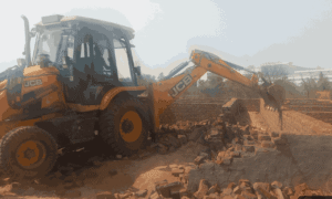 रेवाड़ी और बावल में चला DTP का बुल्डोजर