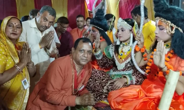 राम कथा धारूहेड़ा में विवाह महोत्सव पर झुमे श्रद्धालु