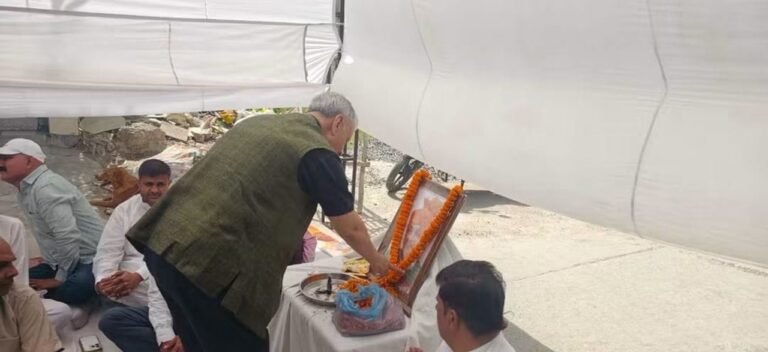 समाज सेवी धर्मपाल श्योराण को केंद्रीय मंत्री राव इंद्रजीत सिंह ने दी श्रद्धांजलि