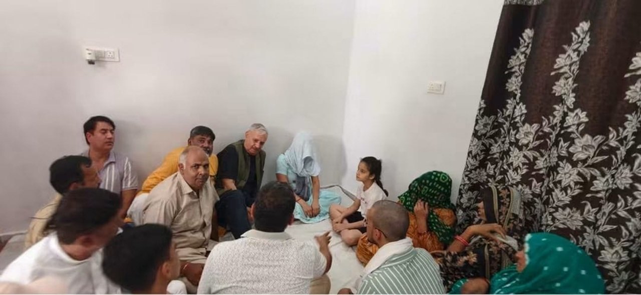 समाज सेवी धर्मपाल श्योराण केंद्रीय मंत्री राव इंद्रजीत सिंह ने दी श्रद्धांजलि