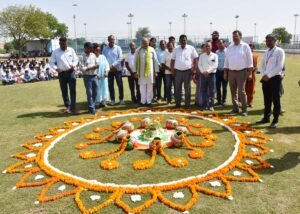 आरपीएस स्कूल हांसाका में बच्चों ने बनाई 27 हजार वर्ग फुट की विशाल मानव श्रृंखला: ‘मेरे सपनों का भारत’ रंगोली में पहुंचे विधायक लक्ष्मण सिंह यादव