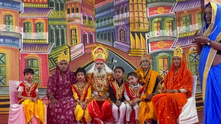 रामलीला क्लब धारूहेड़ा  में श्रीराम जन्मोत्सव का मंचन, लगे जय श्रीराम के जयकारे