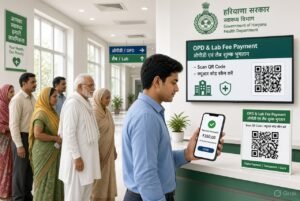 हरियाणा के सरकारी अस्पतालों में शुरू हुई ऑनलाइन भुगतान की सुविधा: अब QR कोड स्कैन कर मरीज दे सकेंगे OPD और लैब जांच का शुल्क