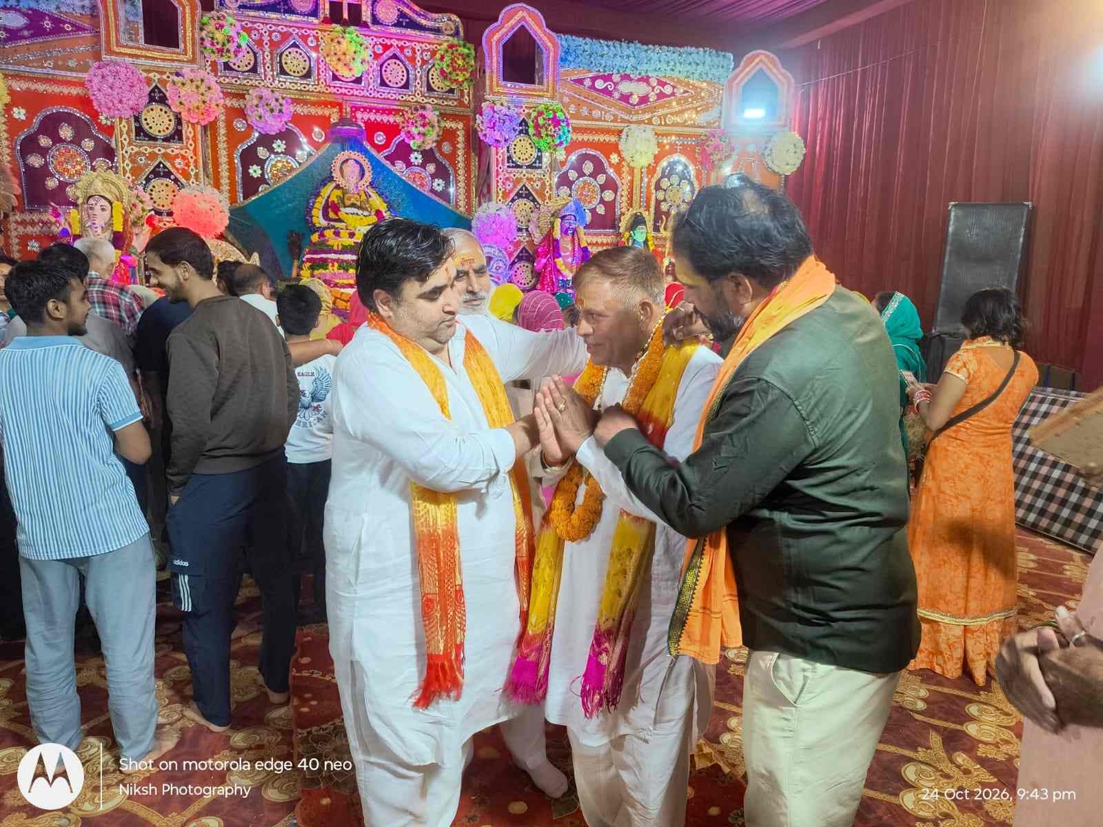 धारूहेड़ा में खाटू श्याम जागरण में गूंजे जयकारे