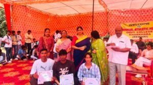 राजकीय महाविद्यालय खरकड़ा  में 14वीं वार्षिक खेलकूद प्रतियोगिता: सपना और विकास बने सर्वश्रेष्ठ एथलीट